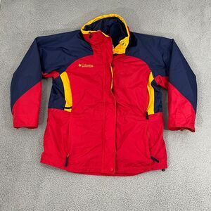 VTG Columbia sportwear Bolda Nova Jacket Women M Red Ski Interchange Full Zip